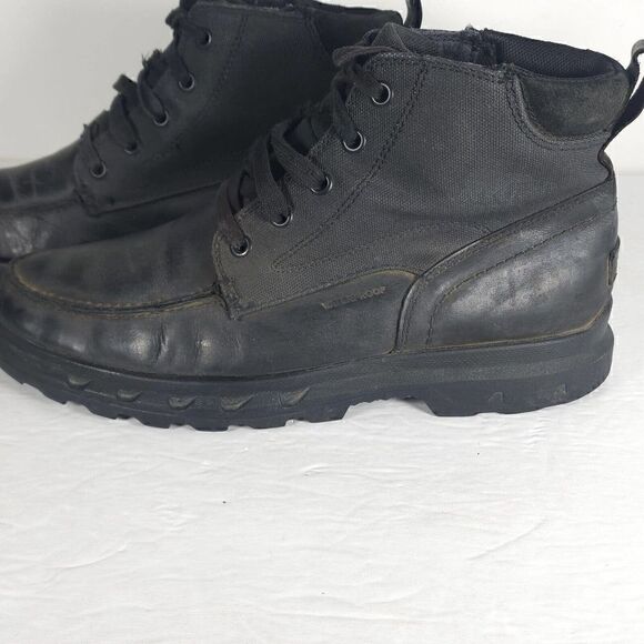 Sorel Men\'s Portzman US11 Black Leather Waterproof Moc Toe Lace-Up Ankle Boot main image 10